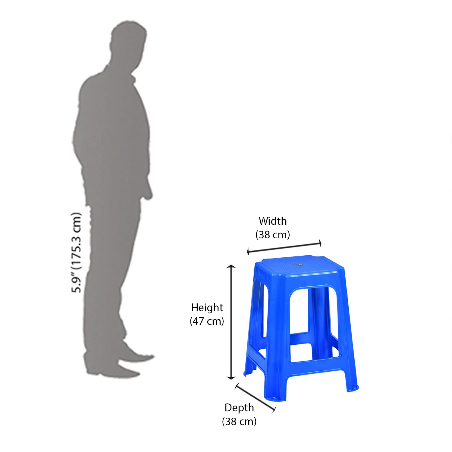 Nilkamal STL07 Plastic Stool - Image 18