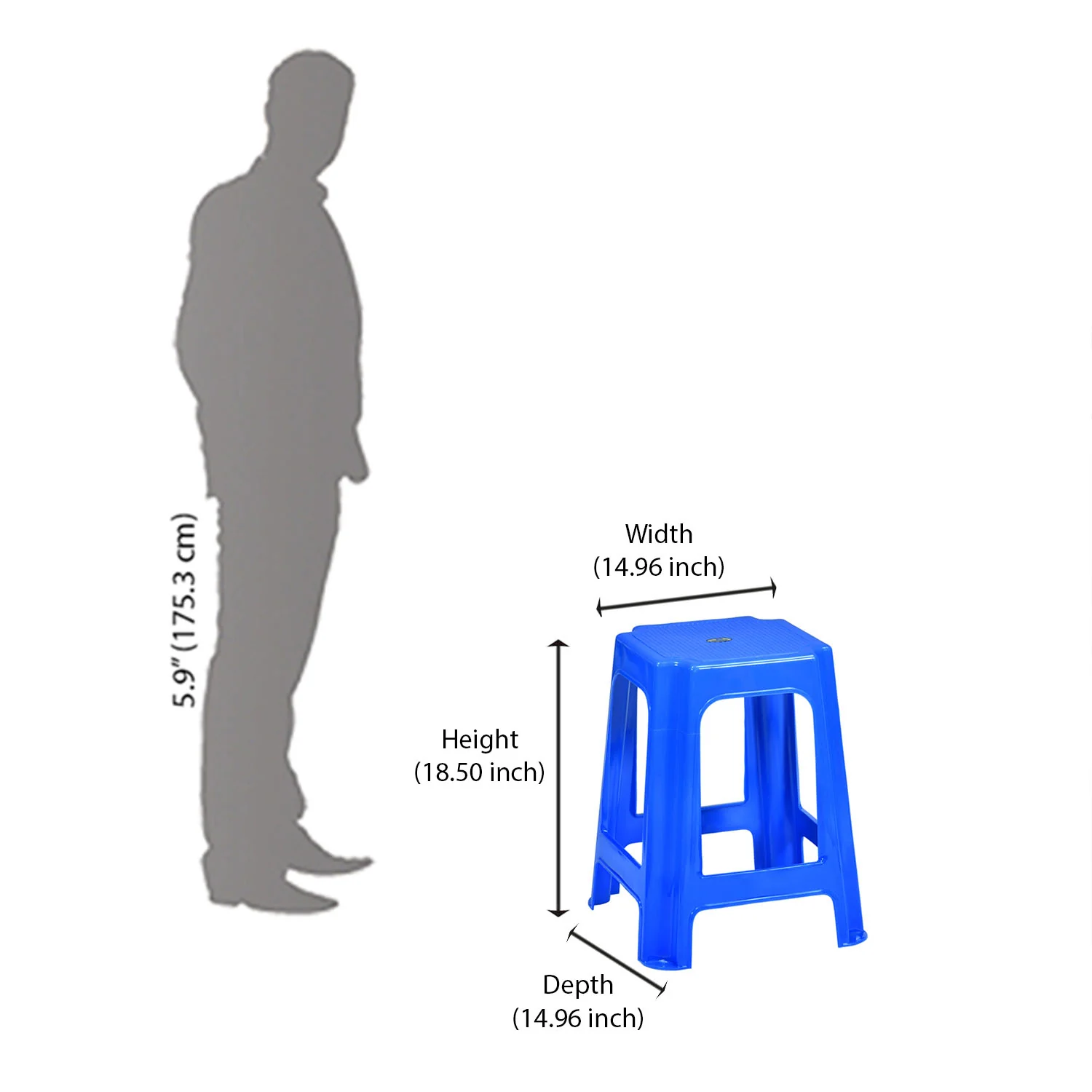 Nilkamal STL07 Plastic Stool - Image 19