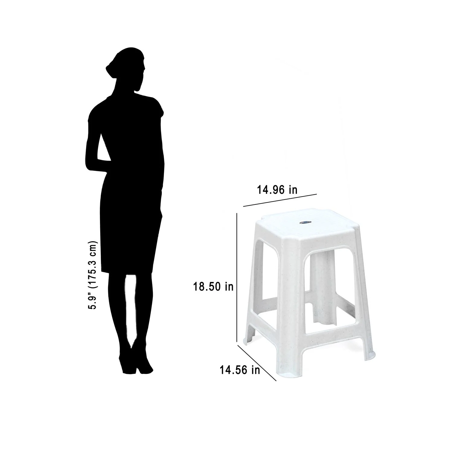 Nilkamal STL07 Plastic Stool - Image 37