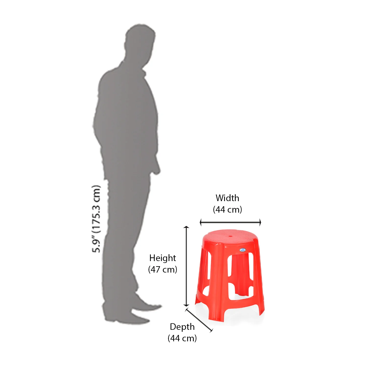 Nilkamal STL10 Plastic Stool - Image 11