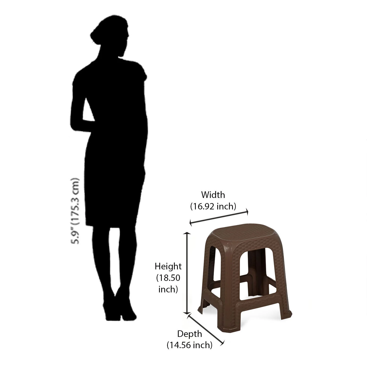 Nilkamal STL26 Plastic Stool - Image 11