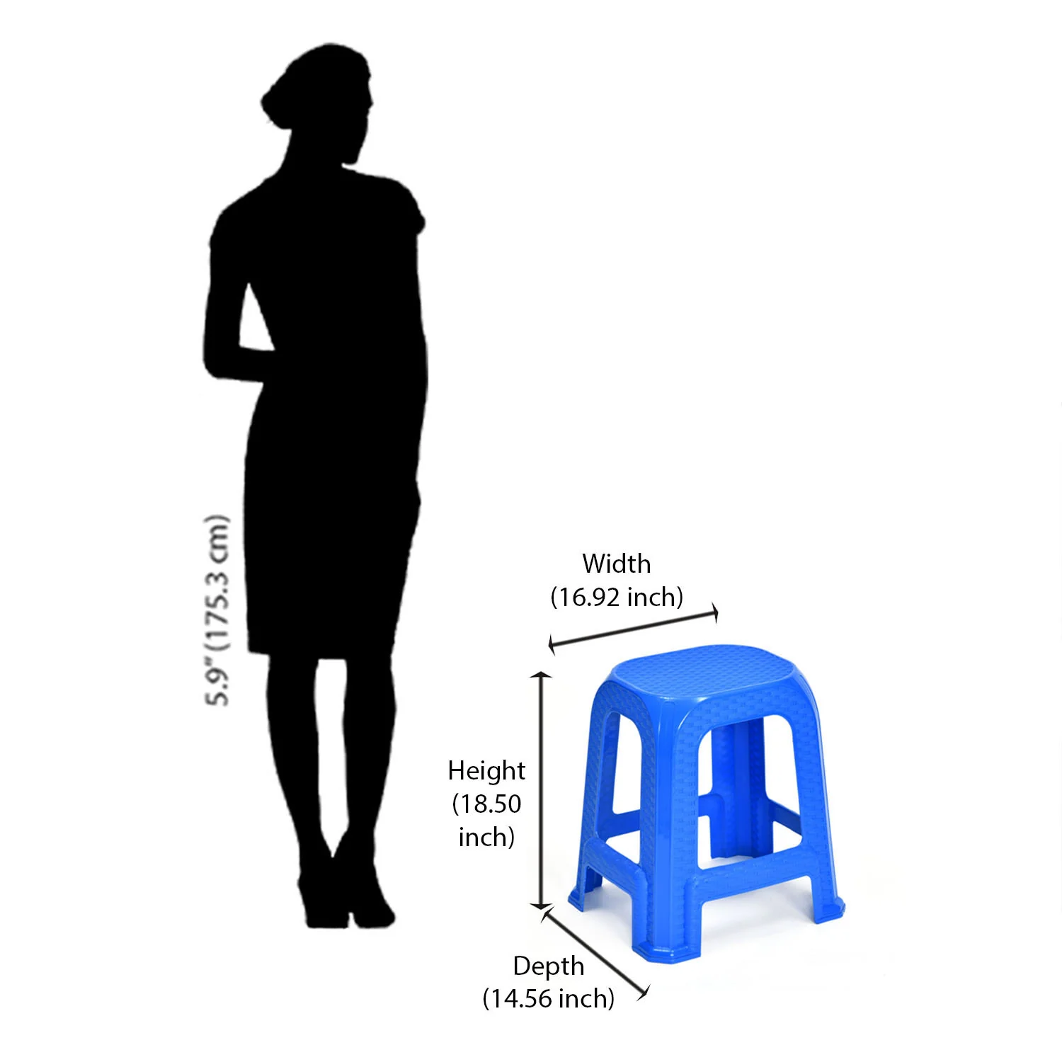 Nilkamal STL26 Plastic Stool - Image 18