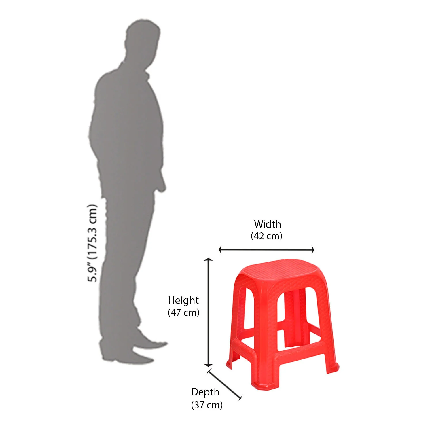 Nilkamal STL26 Plastic Stool - Image 30