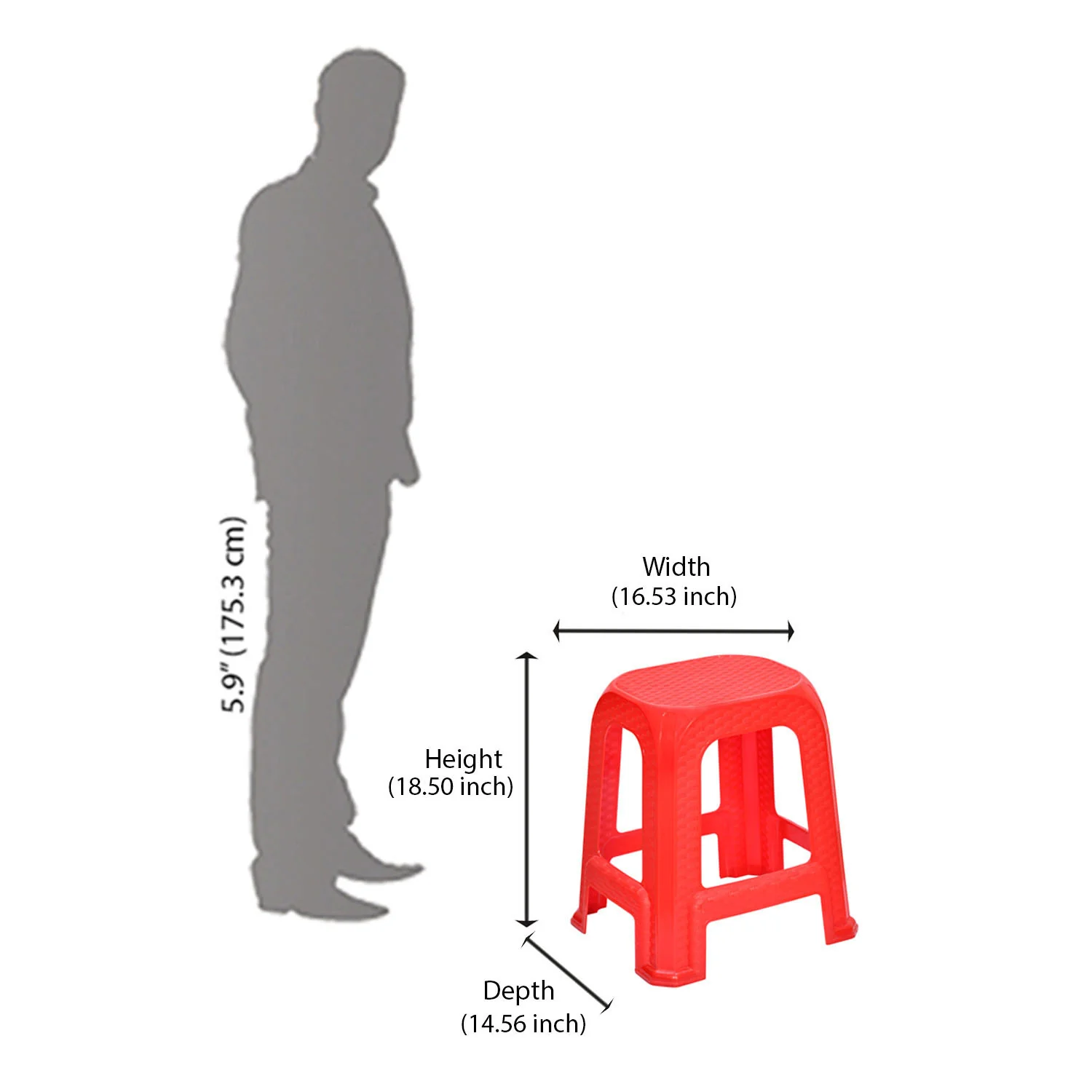 Nilkamal STL26 Plastic Stool - Image 31