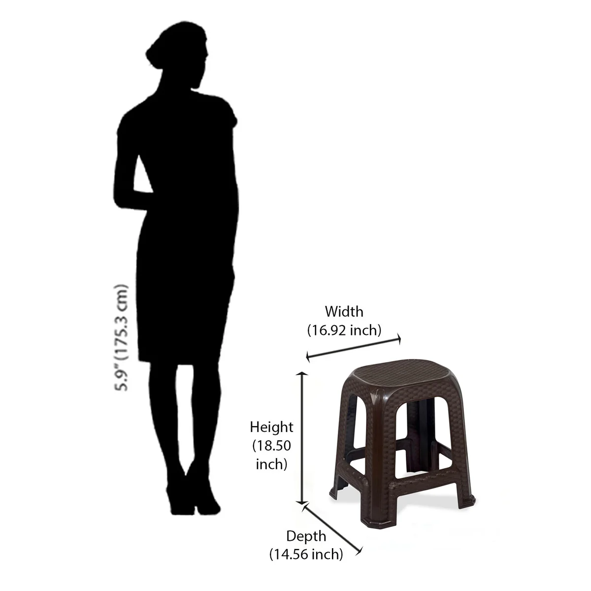 Nilkamal STL26 Plastic Stool - Image 38