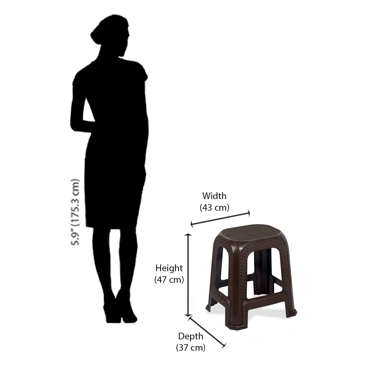 Nilkamal STL26 Plastic Stool - Image 39