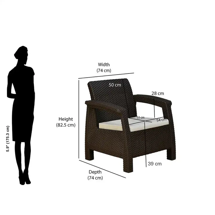 Nilkamal Goa Sofa Set with Cushion (3+1+1 Seater) - Image 15