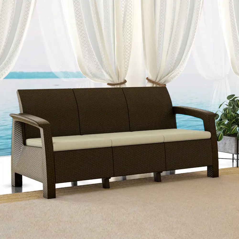 Nilkamal Goa Sofa Set with Cushion (3+1+1 Seater) - Image 5