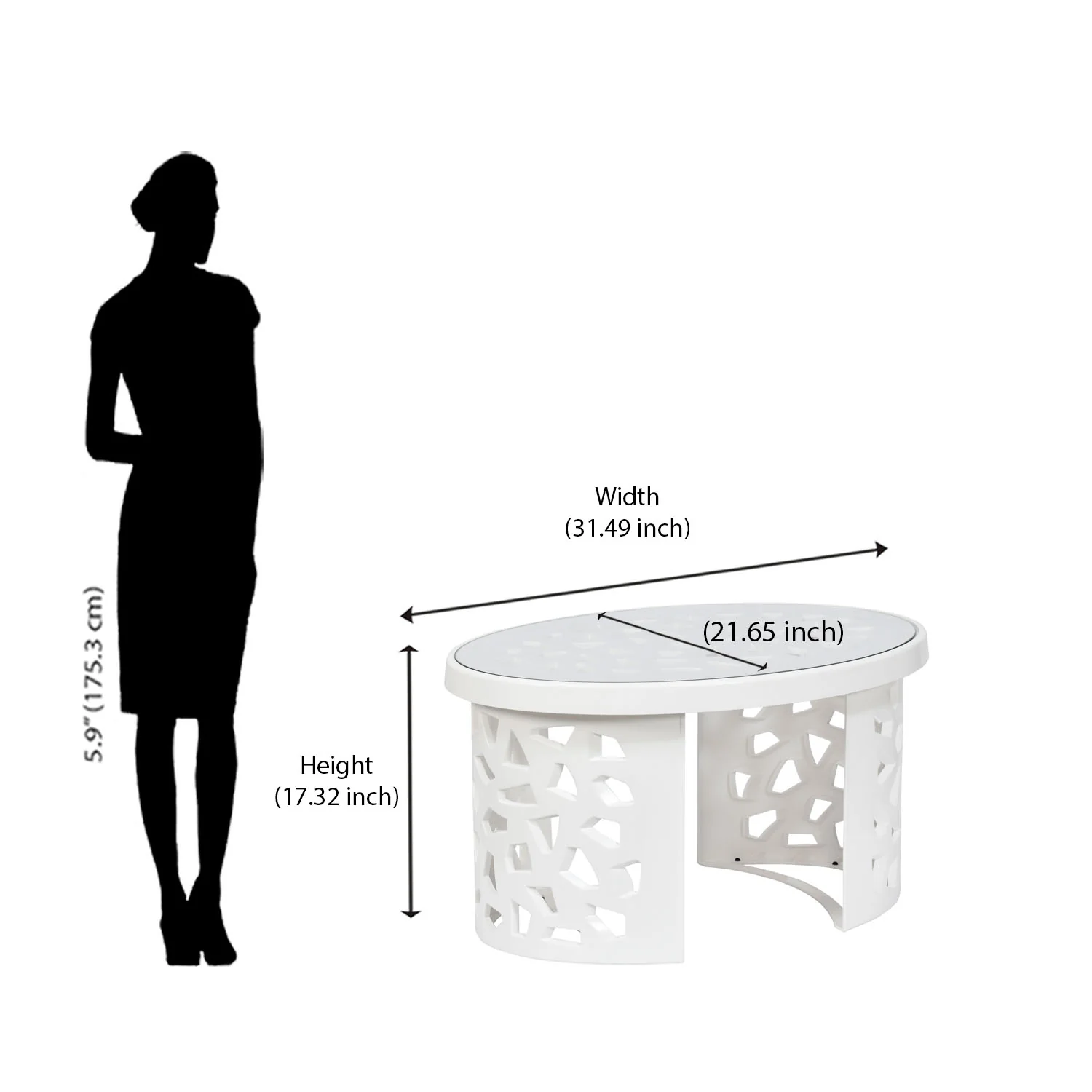 Nilkamal Crystal Plastic Centre Table - Image 23