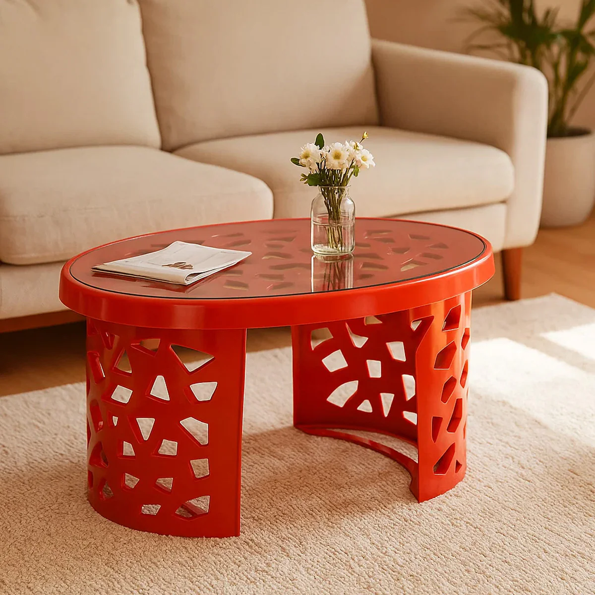 Nilkamal Crystal Plastic Centre Table - Image 79