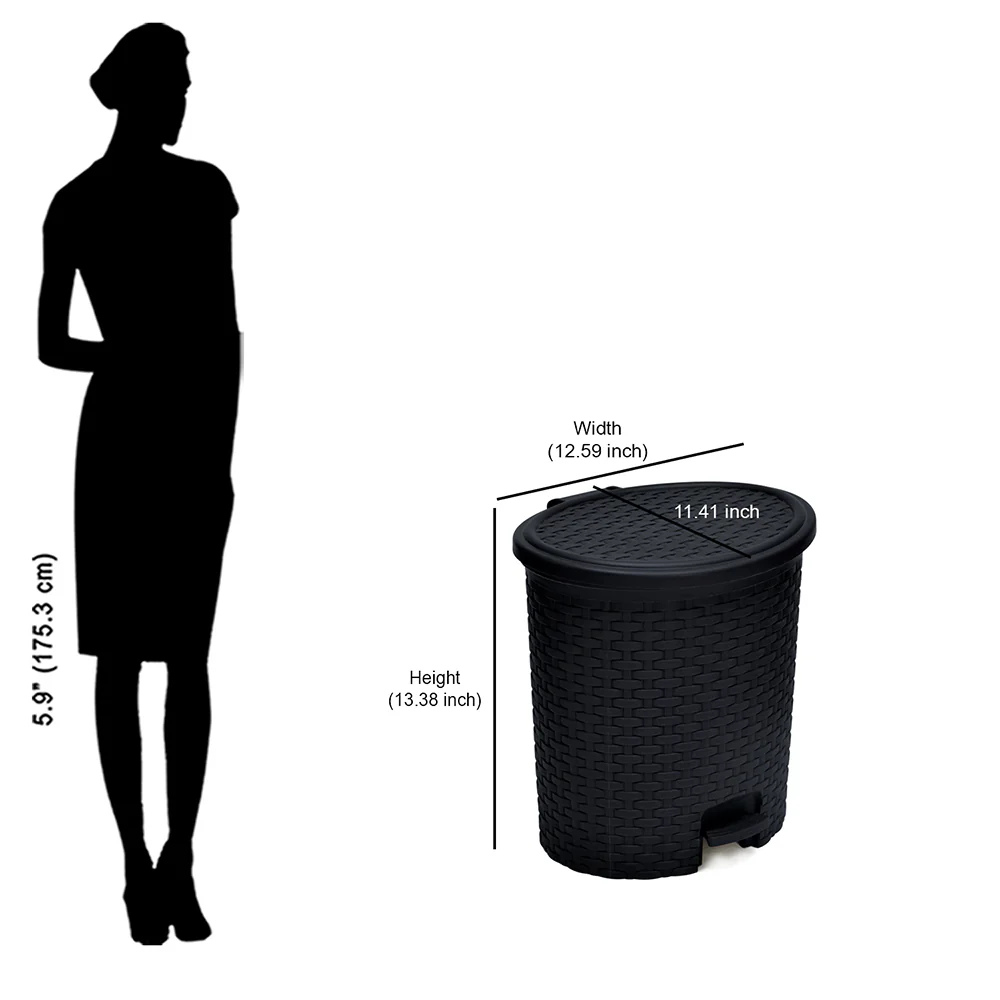 Nilkamal 12 Ltr Home Paddle Dustbin - Image 23