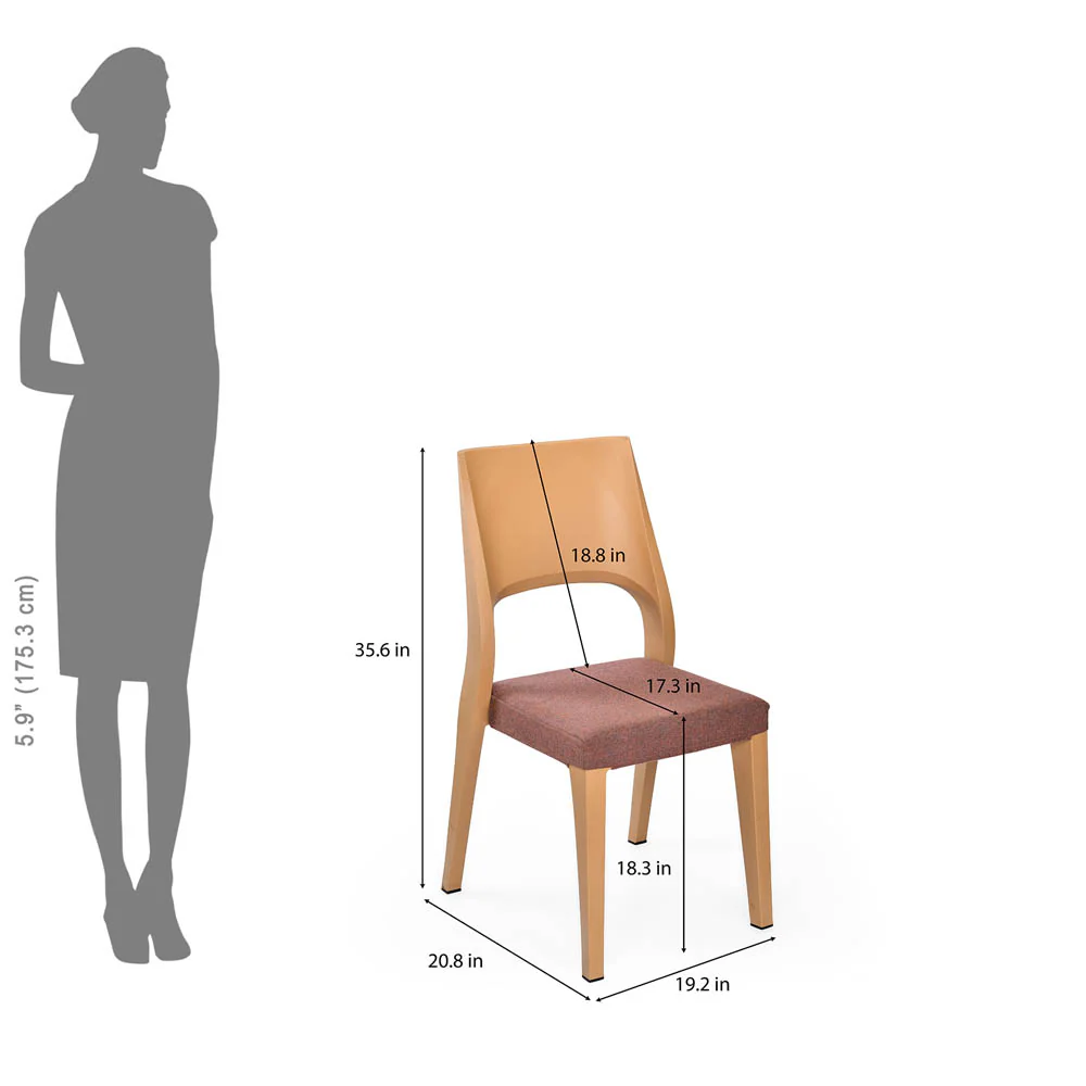 Nilkamal Ace Plastic Chair With Cushion - Image 12