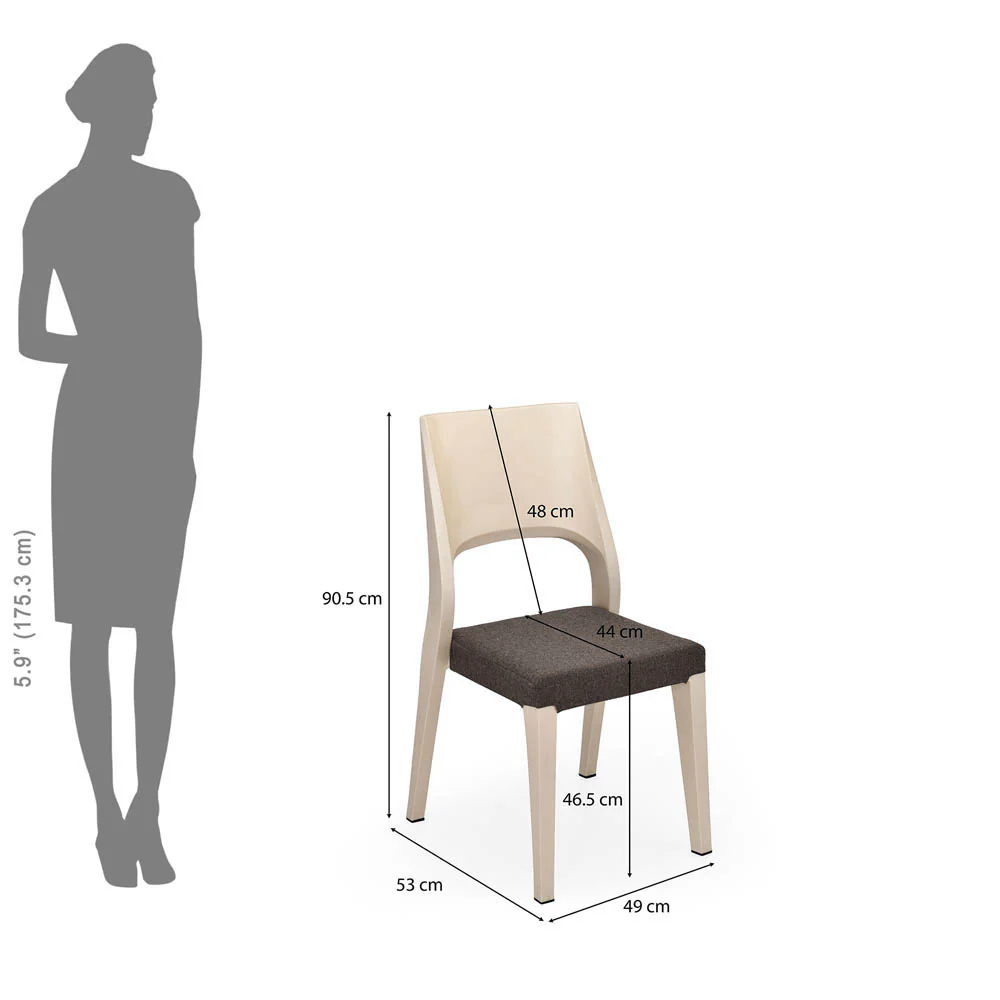 Nilkamal Ace Plastic Chair With Cushion - Image 22
