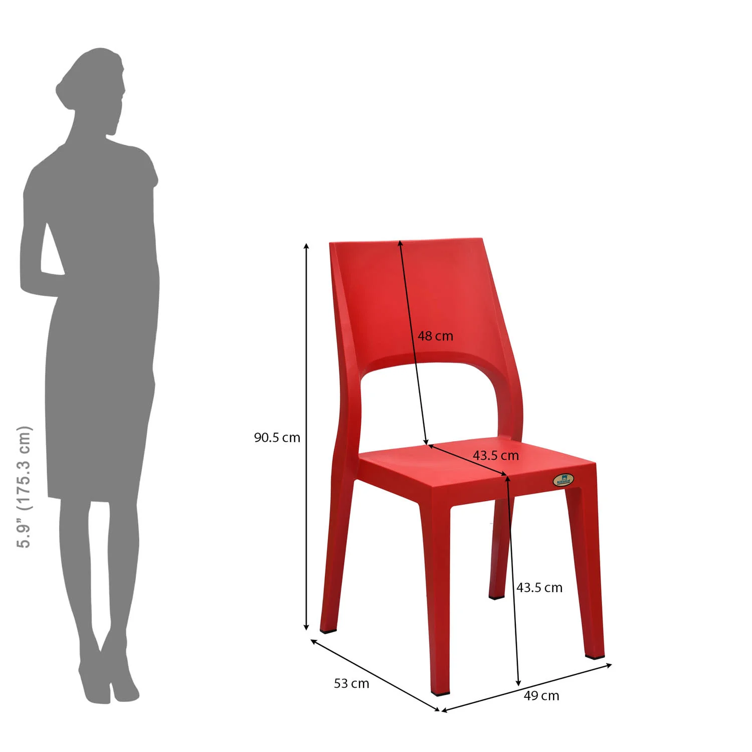 Nilkamal Ace Plastic Chair - Image 15