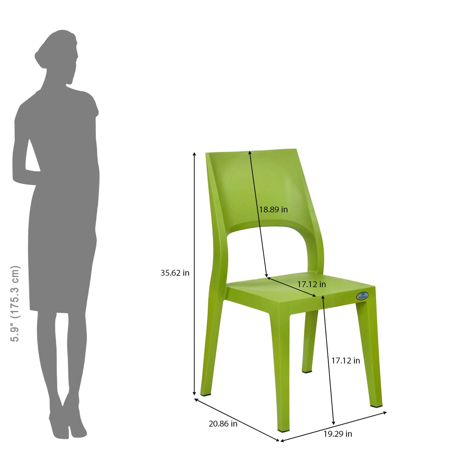 Nilkamal Ace Plastic Chair - Image 8
