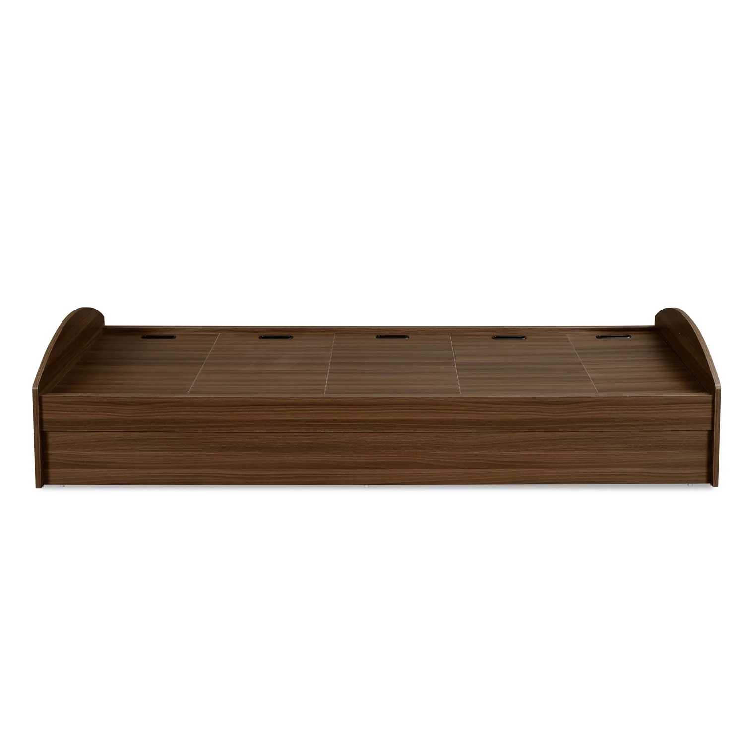 Nilkamal Addison Single Bed With Box Storage (Classic Walnut) - Image 8