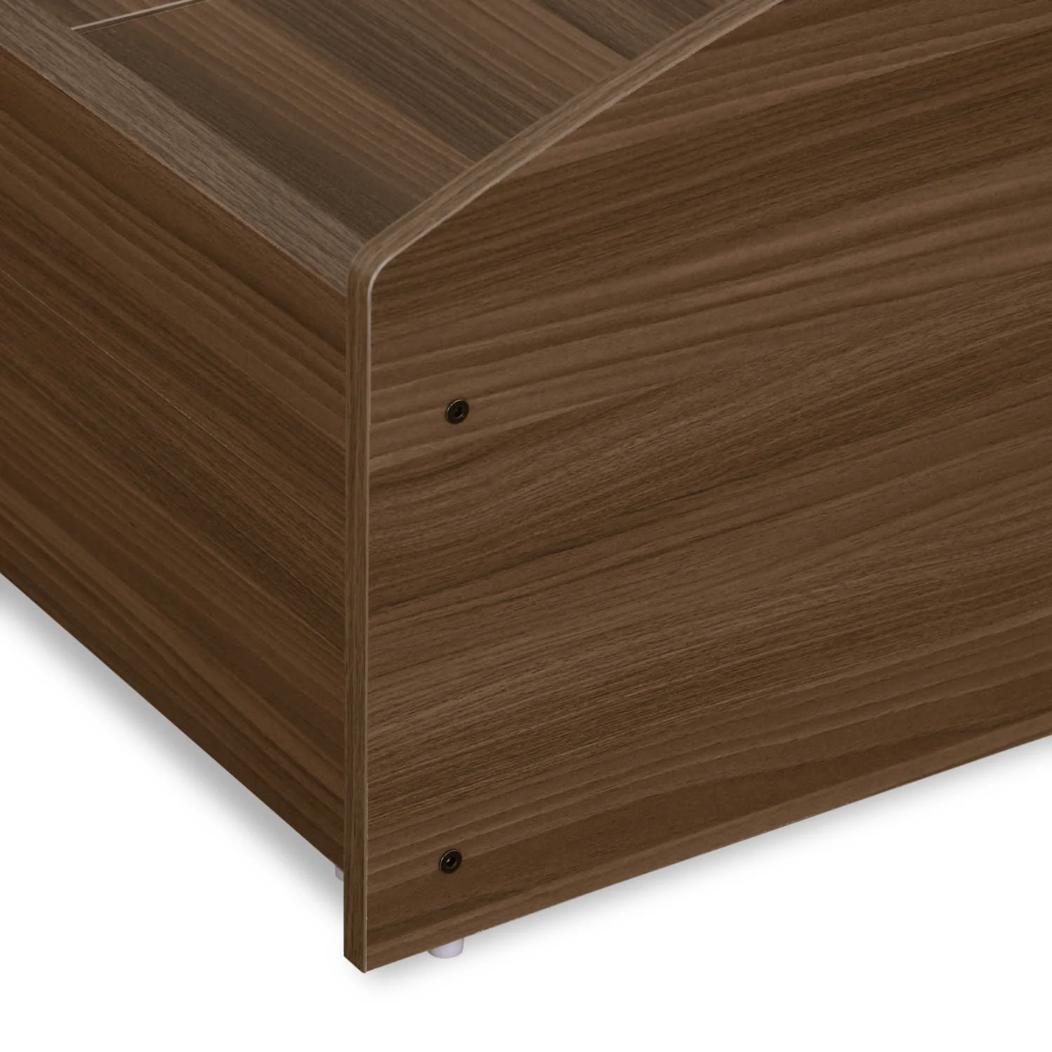 Nilkamal Addison Single Bed With Box Storage (Classic Walnut) - Image 9