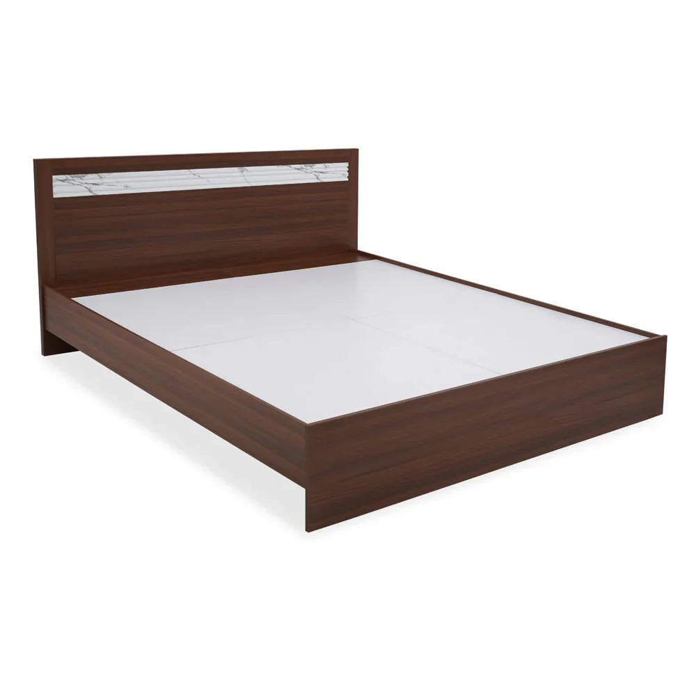 Nilkamal Akin Queen Bed without Storage (Walnut) - Image 11
