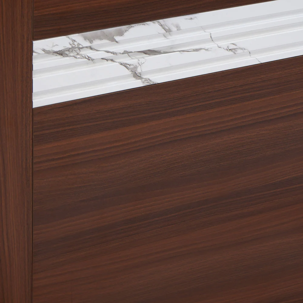 Nilkamal Akin Queen Bed without Storage (Walnut) - Image 6