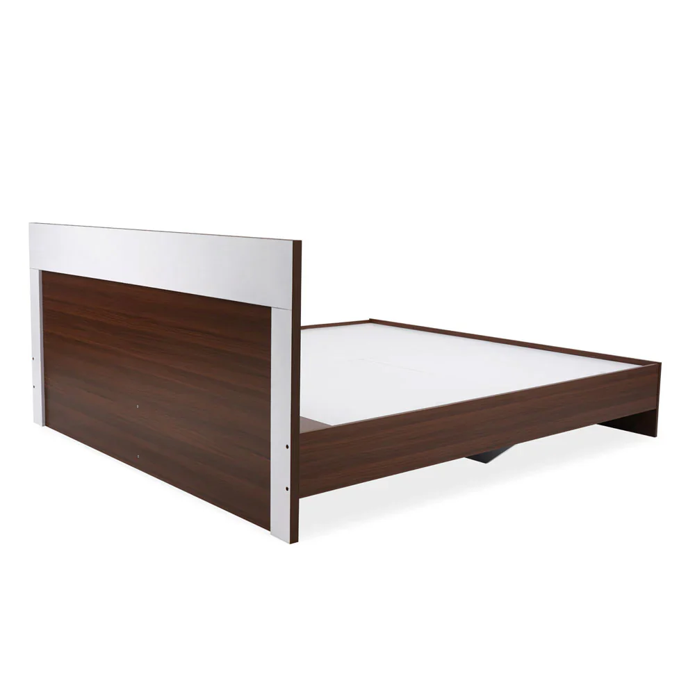Nilkamal Akin Queen Bed without Storage (Walnut) - Image 9