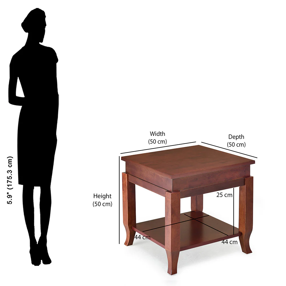 Nilkamal Alma End Table (Mahogany) - Image 7