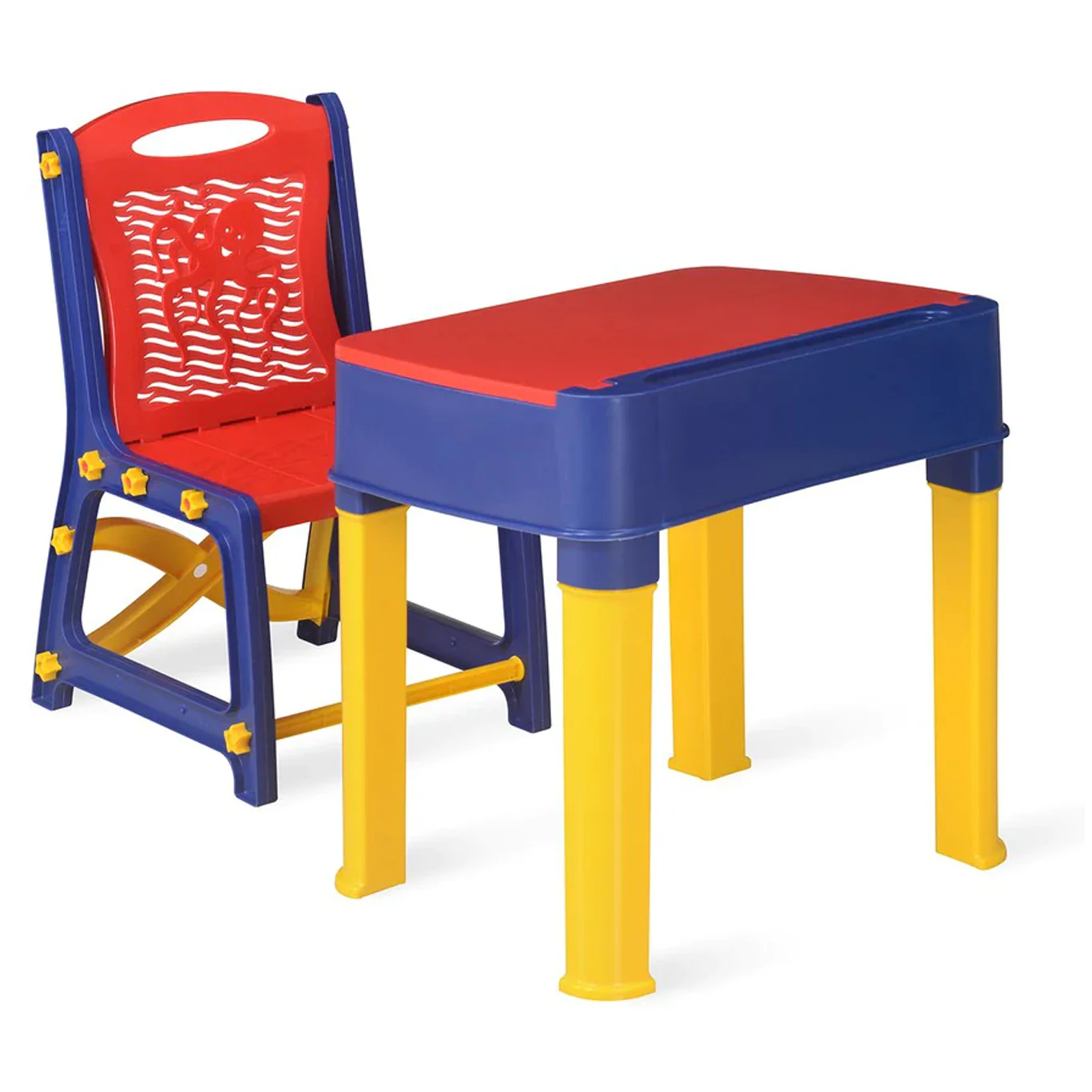Nilkamal Apple JR Study Desk (Pepsi Blue / Bright Red / Yellow) - Image 4