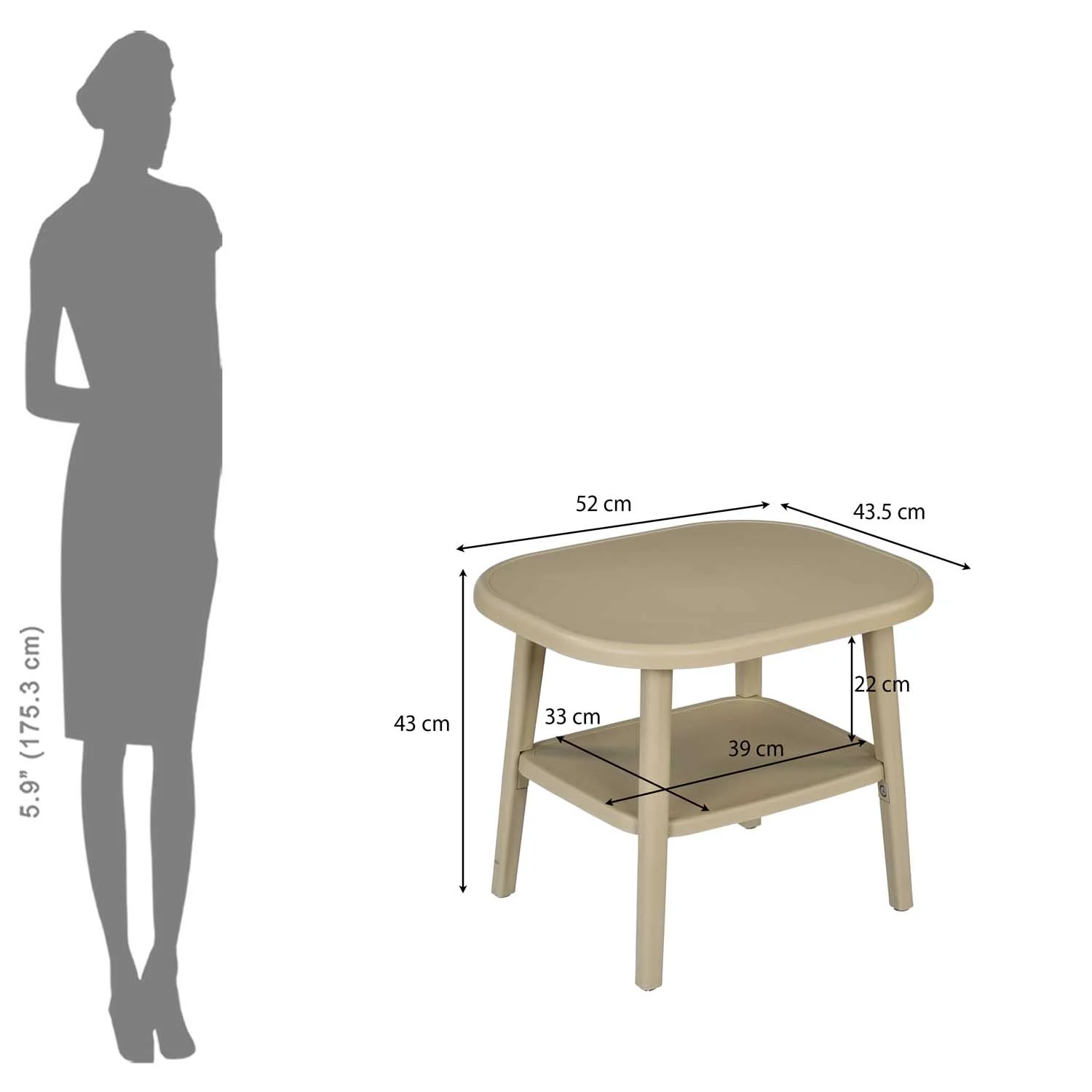 Nilkamal Arena Plastic Side Table - Image 15