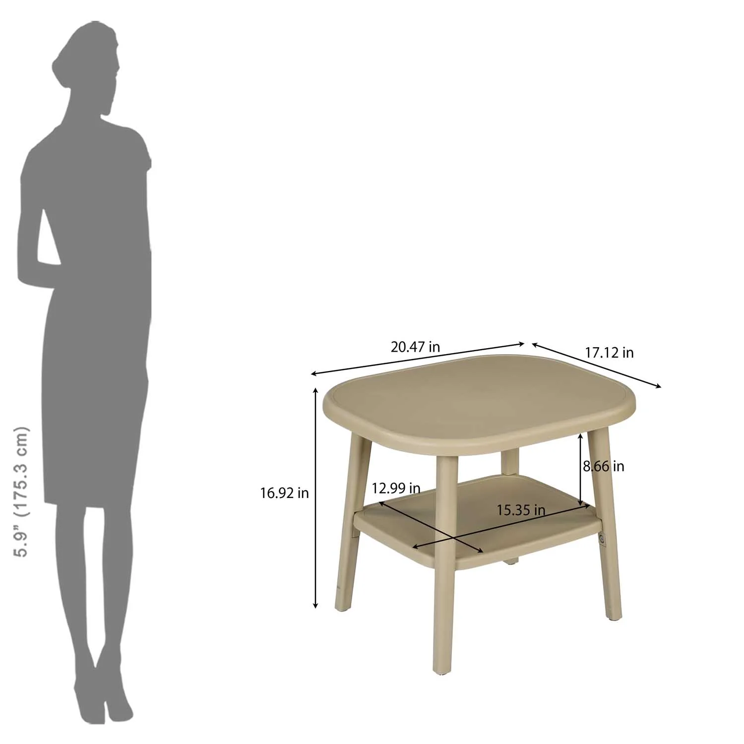 Nilkamal Arena Plastic Side Table - Image 16