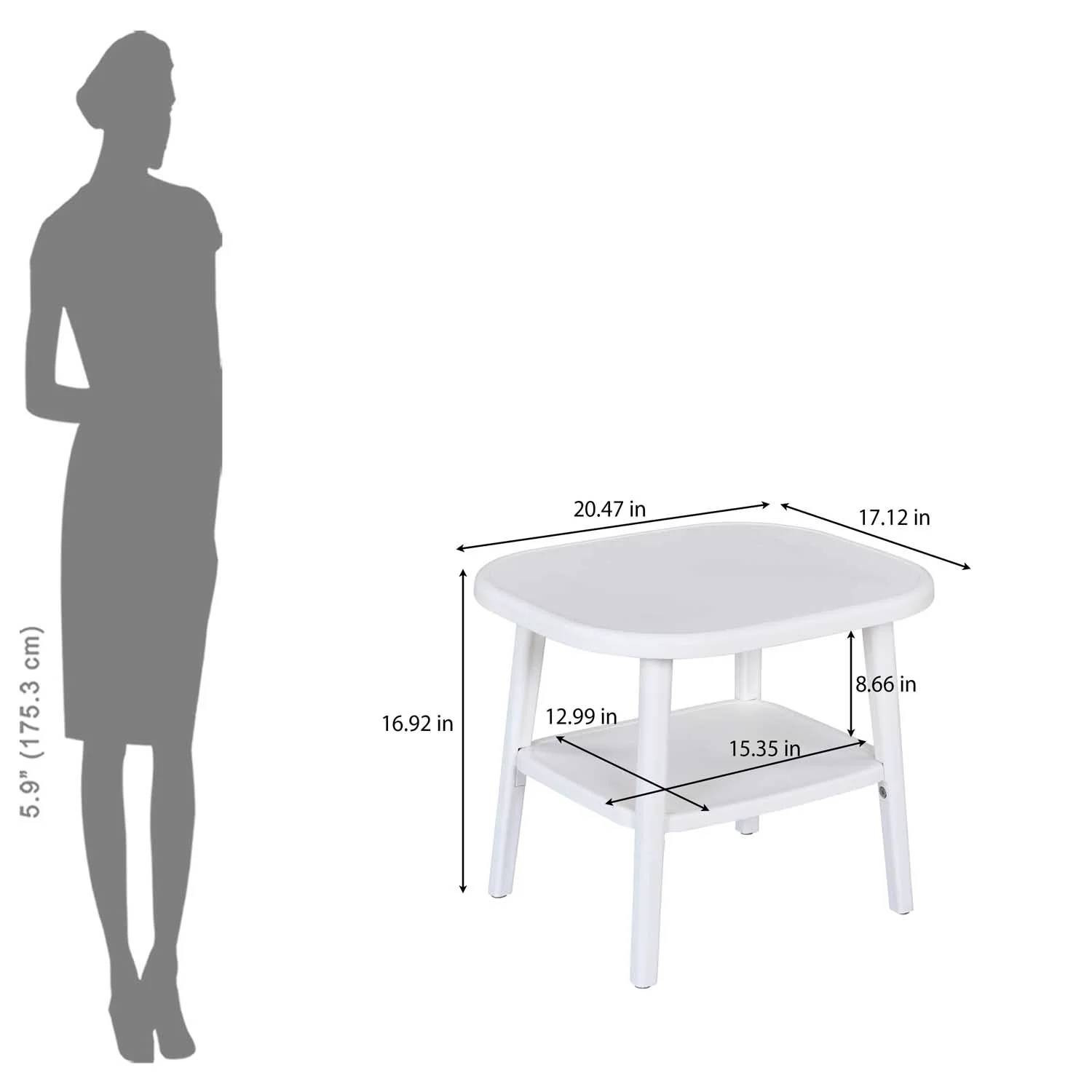 Nilkamal Arena Plastic Side Table - Image 8