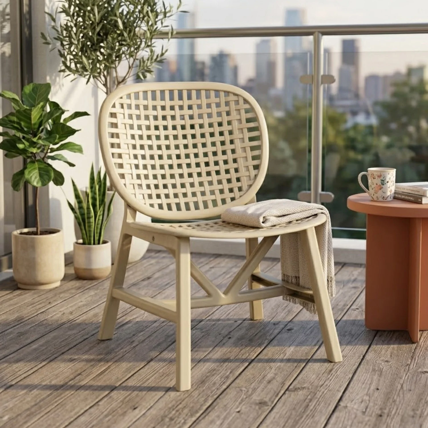 Nilkamal Arena Woven Style Plastic Chair without Cushion - Image 12