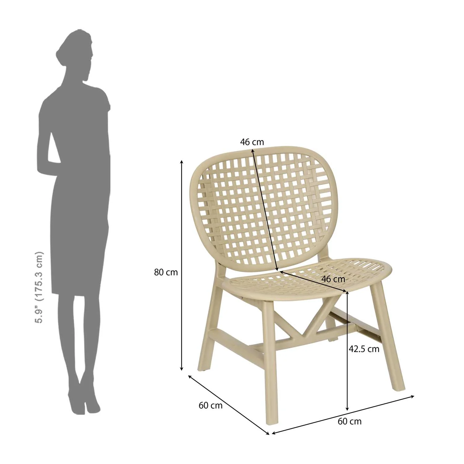 Nilkamal Arena Woven Style Plastic Chair without Cushion - Image 20