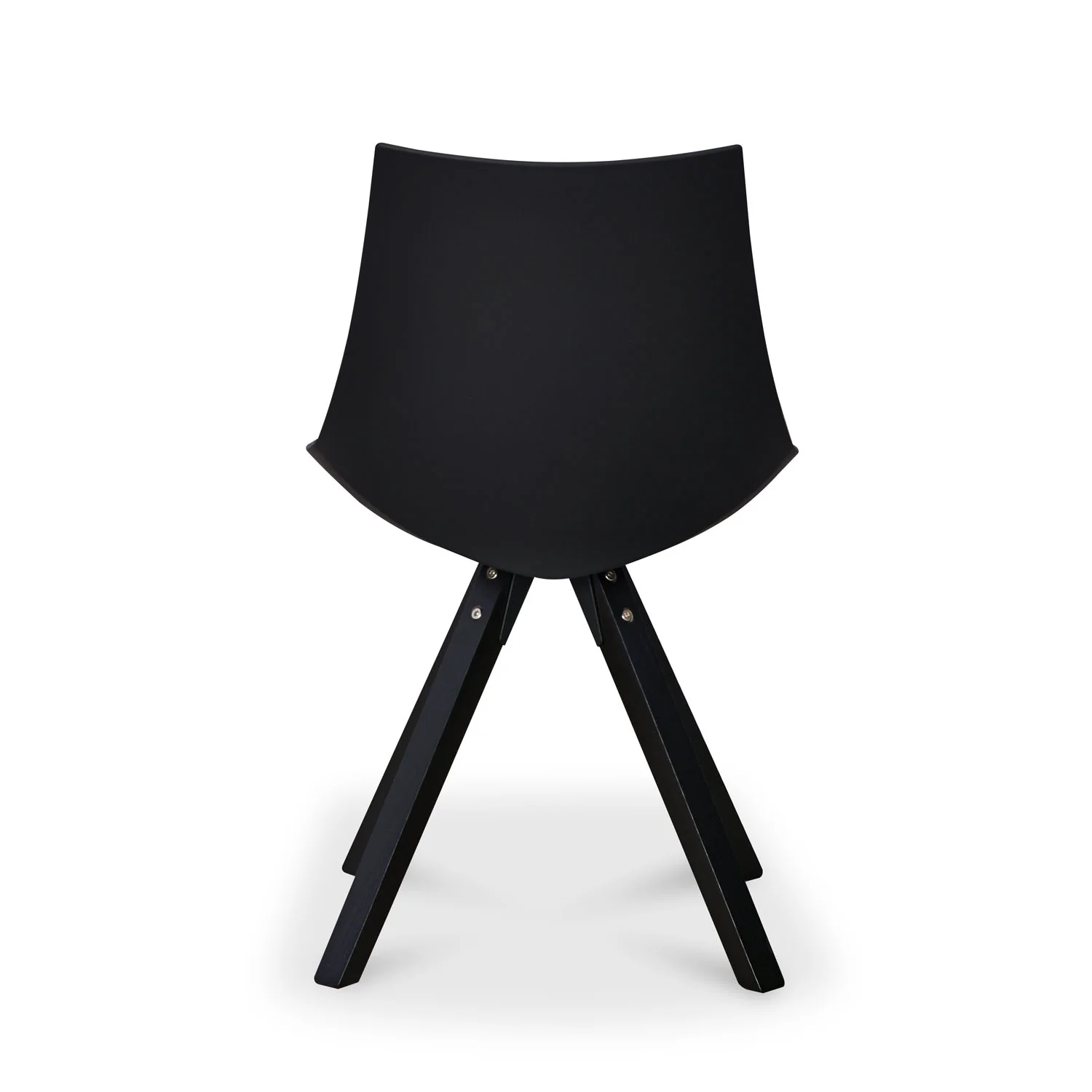 Nilkamal Aristo Leatherette Dining Chair (Dark Walnut / Black) - Image 6