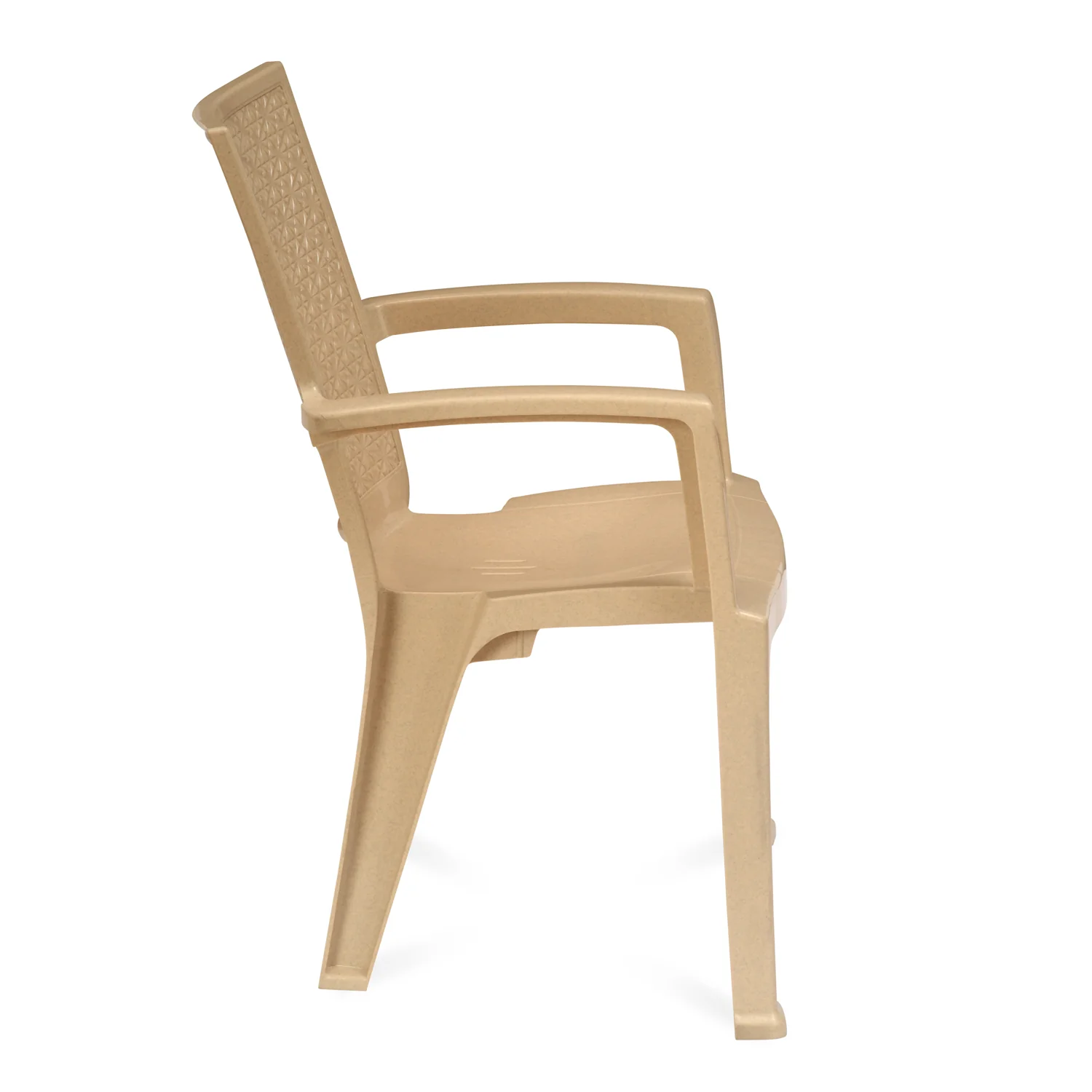 Nilkamal CHR2225 Plastic Arm Chair (Marble Beige) - Image 10