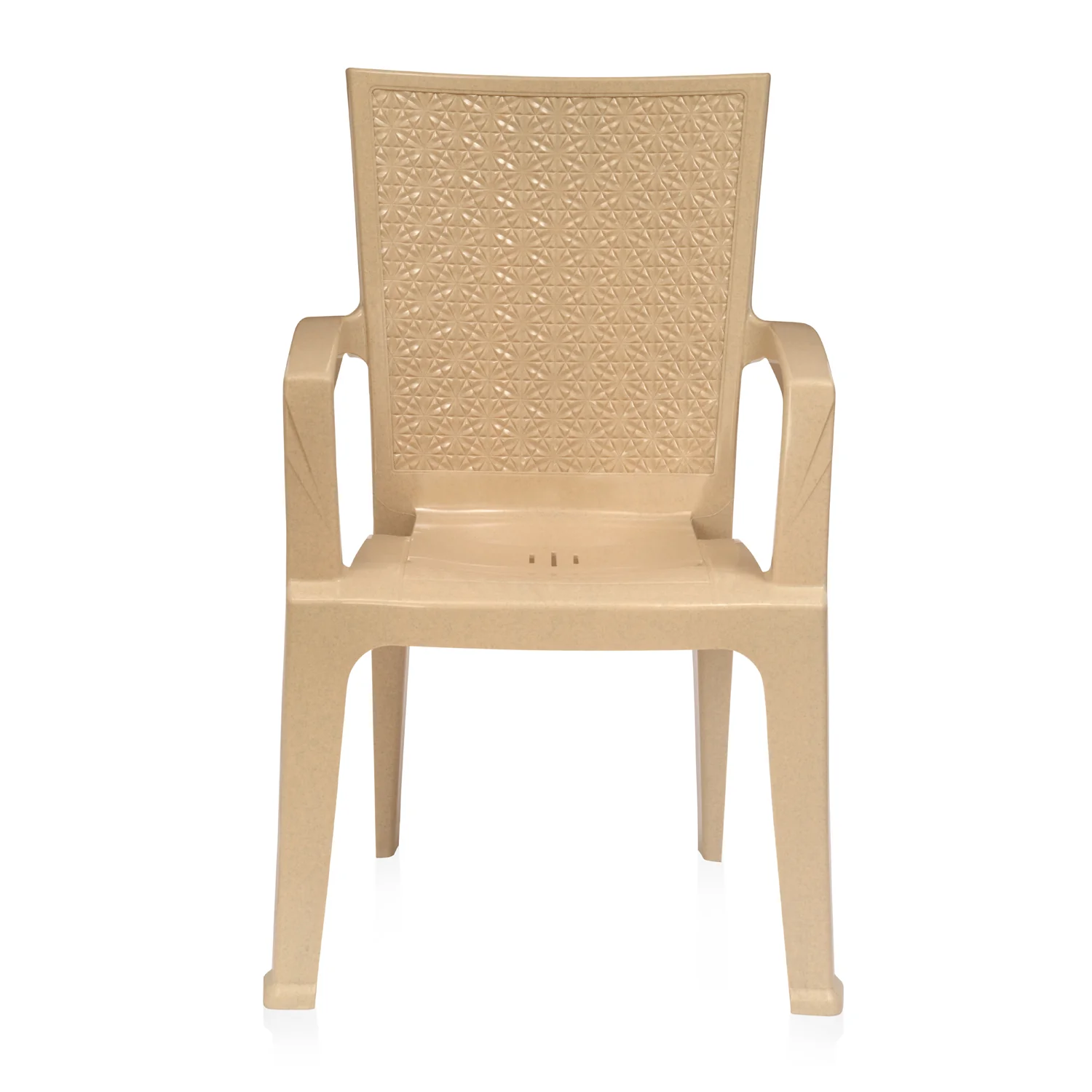 Nilkamal CHR2225 Plastic Arm Chair (Marble Beige) - Image 6