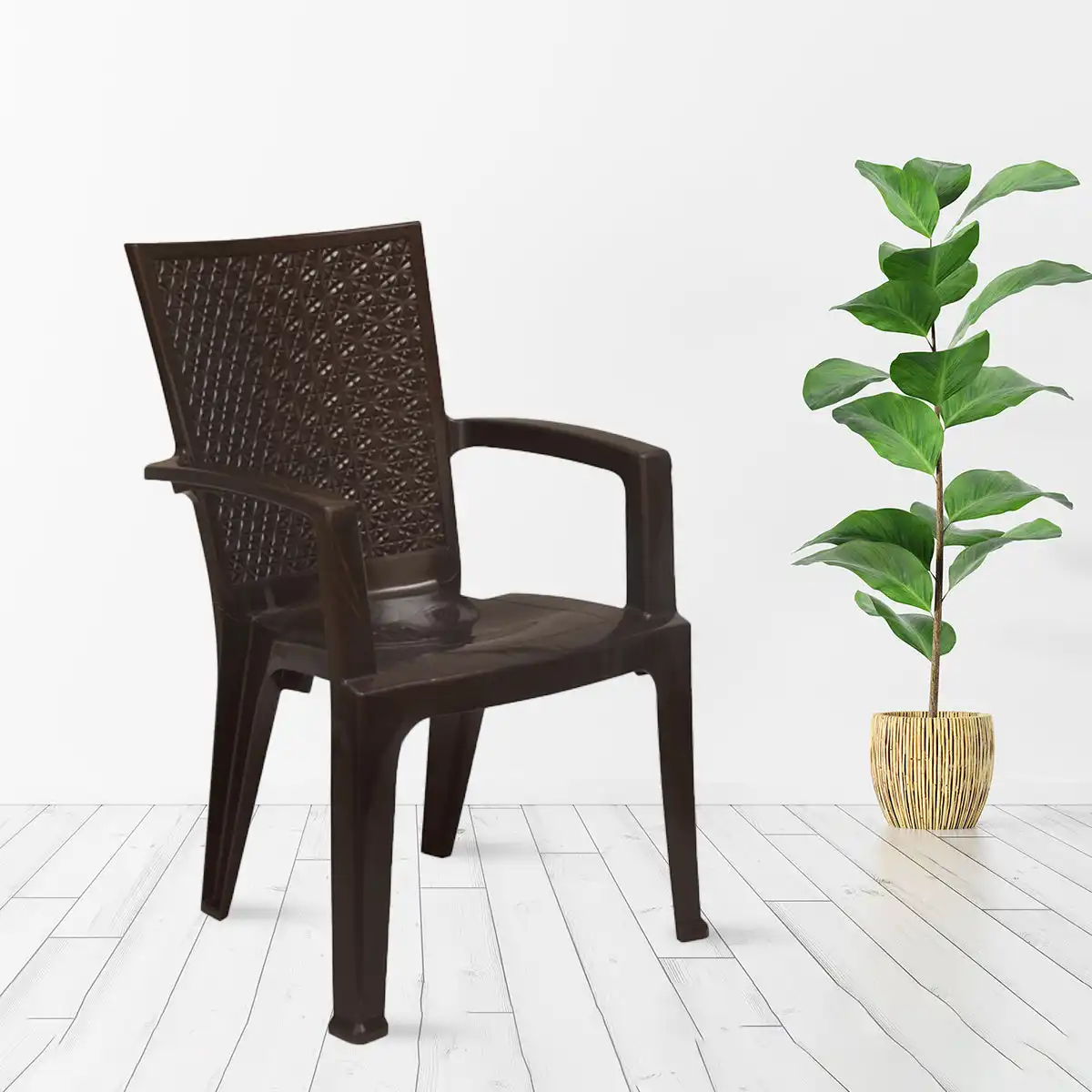 Nilkamal CHR2225 Plastic Arm Chair - Image 3
