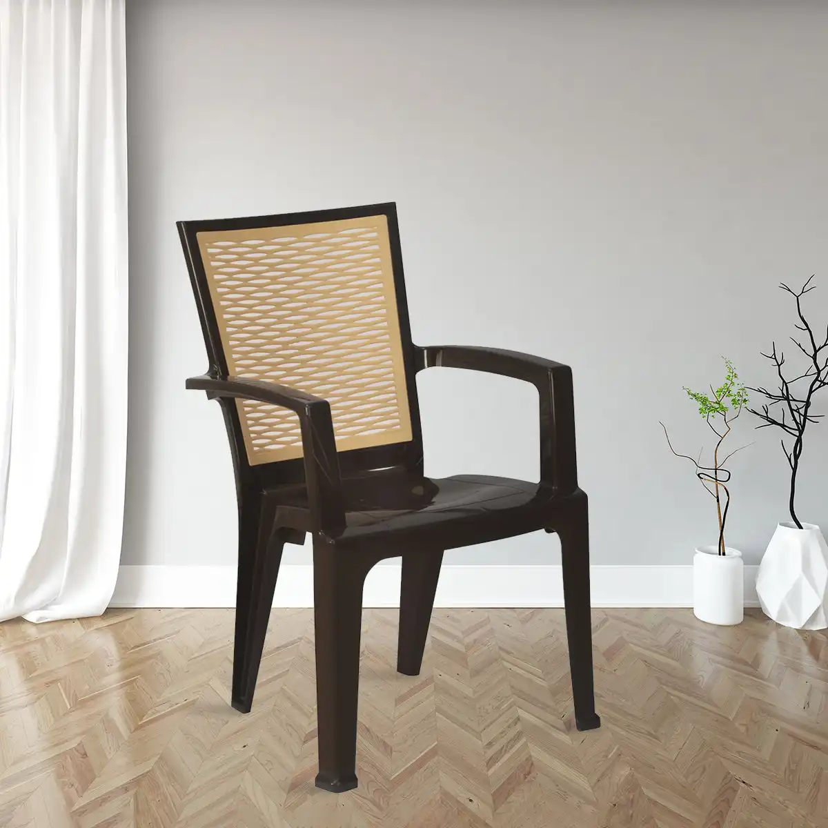 Nilkamal CHR2226 Plastic Arm Chair - Image 3