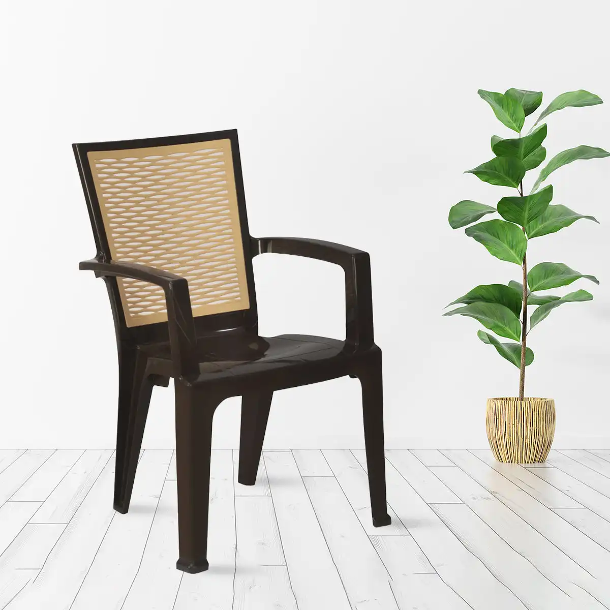 Nilkamal CHR2226 Plastic Arm Chair - Image 4