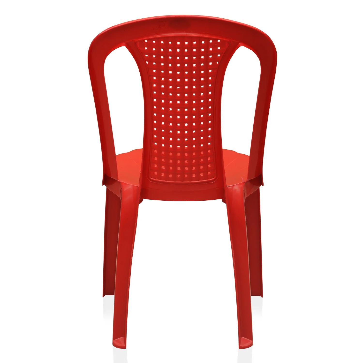 Nilkamal CHR4002 Plastic Armless Chair (Bright Red) - Image 9