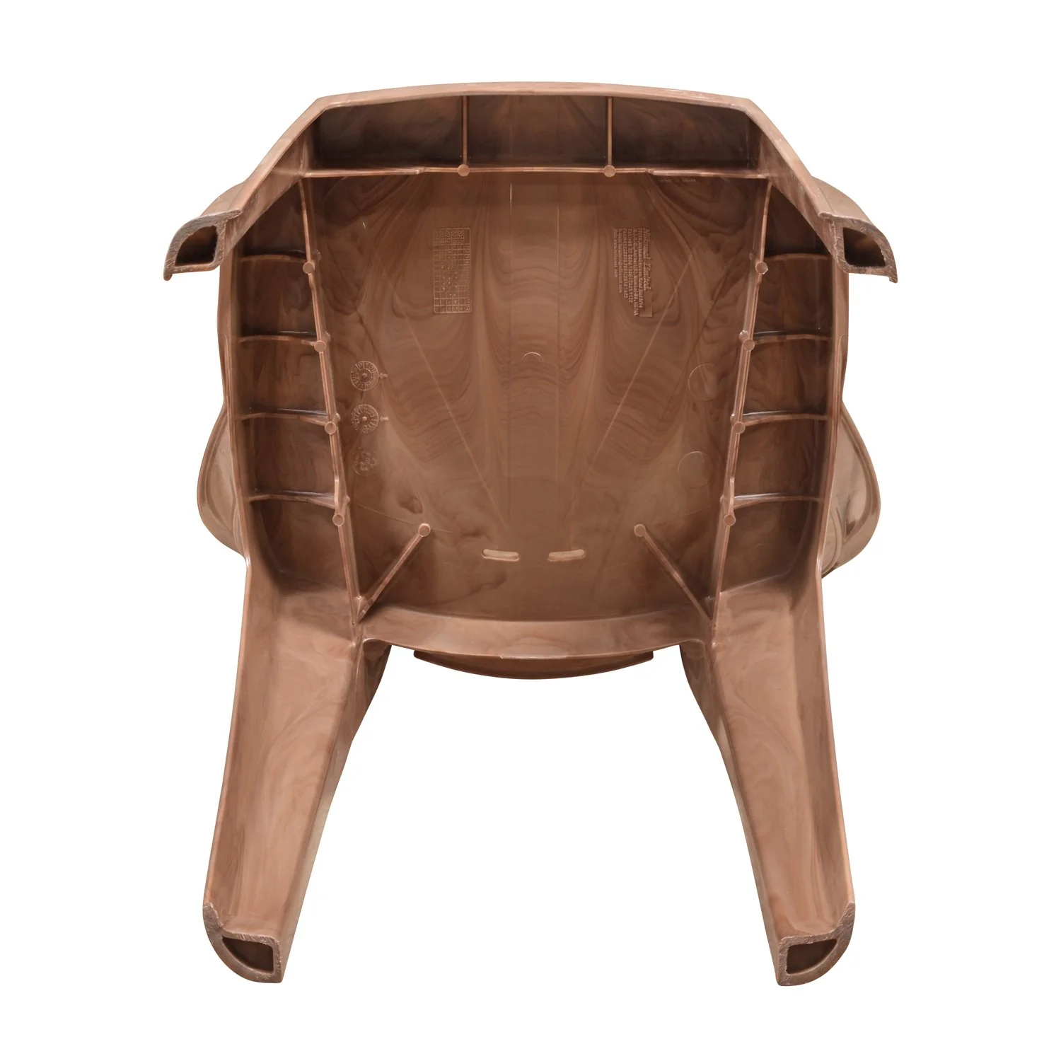 Nilkamal CHR4032 Plastic Armless Chair (Pear Wood) - Image 6