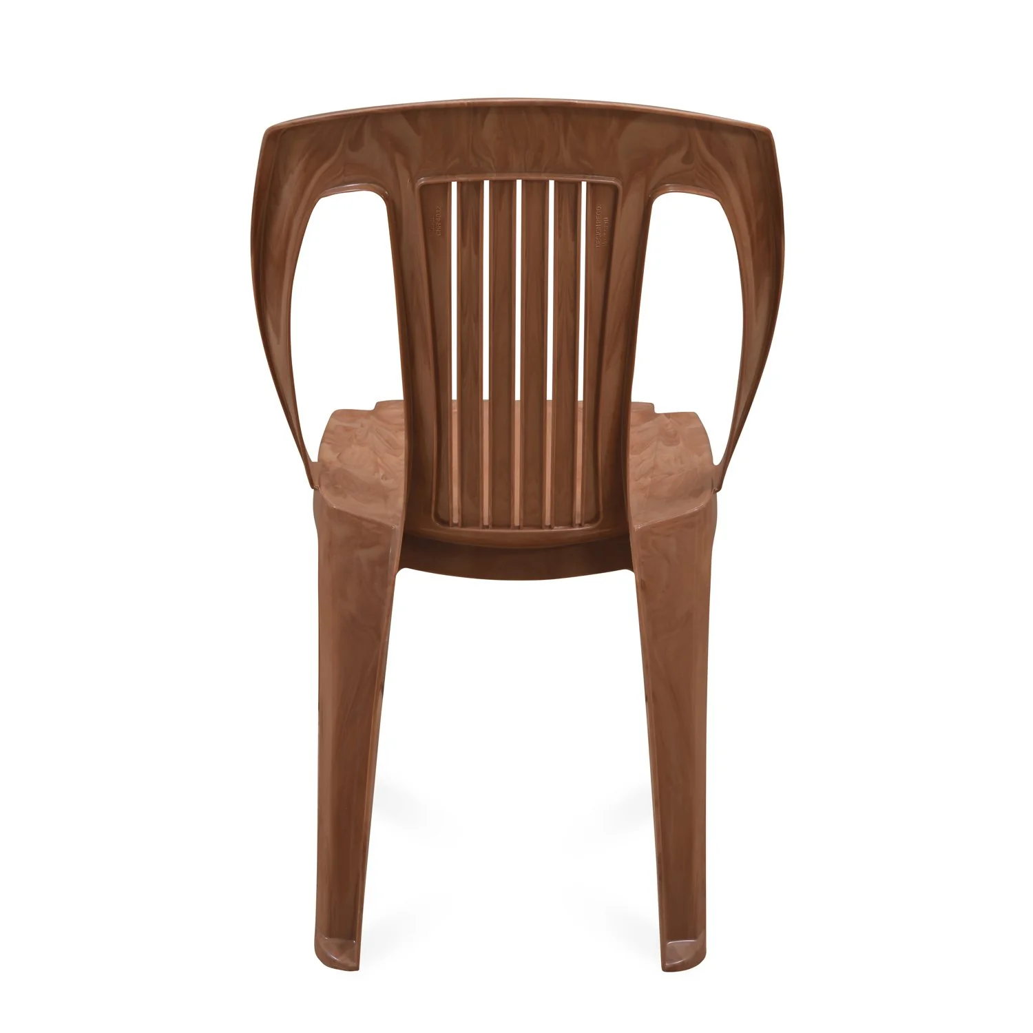 Nilkamal CHR4032 Plastic Armless Chair (Pear Wood) - Image 9