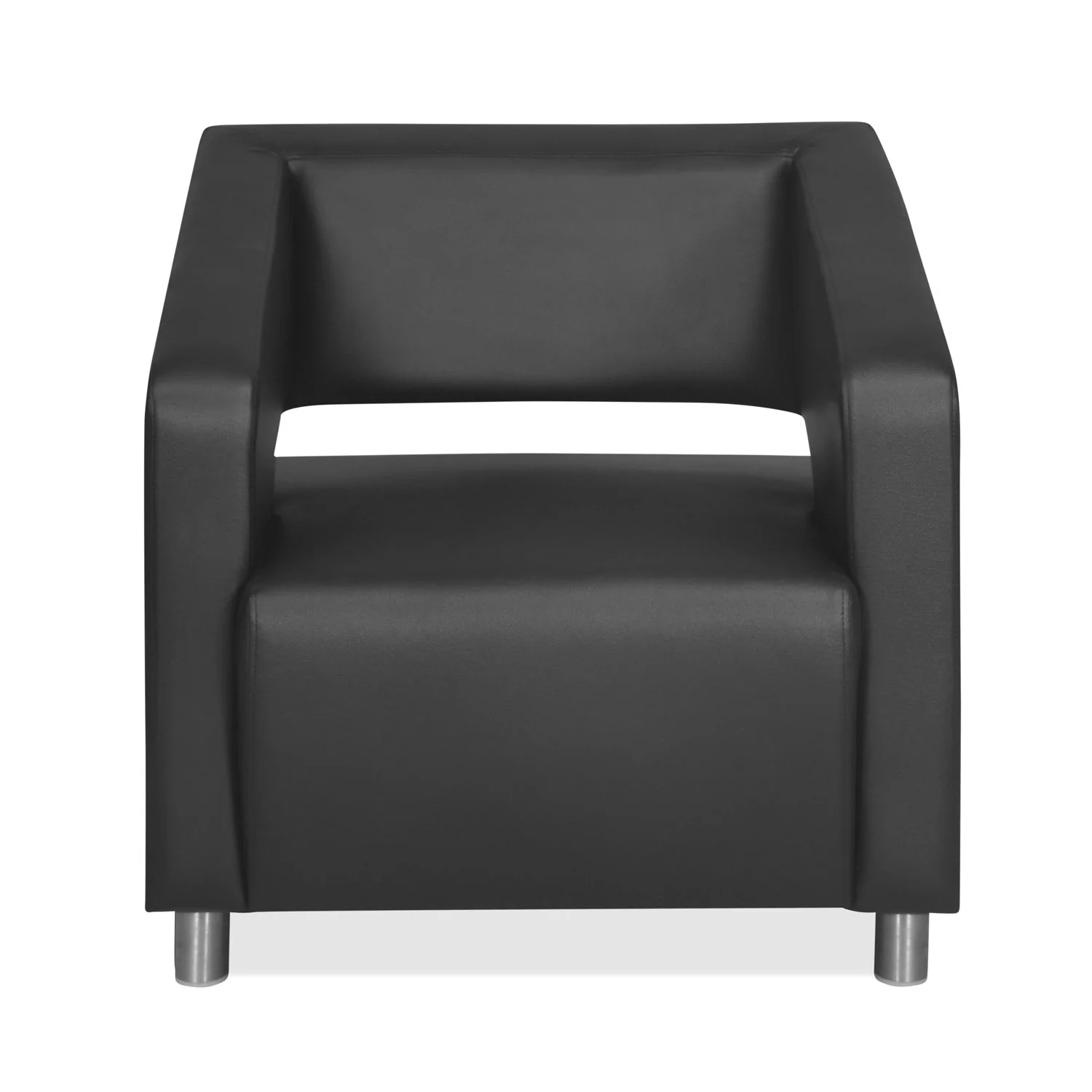 Nilkamal Arrow Leatherette 1 Seater Sofa (Black) - Image 5