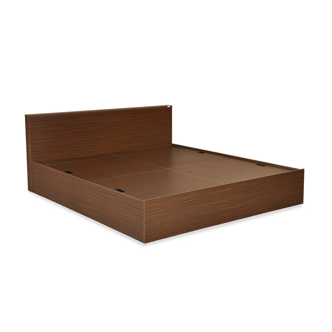Nilkamal Arthur Plus King Bed With Storage (Legno Oak Dark) - Image 3