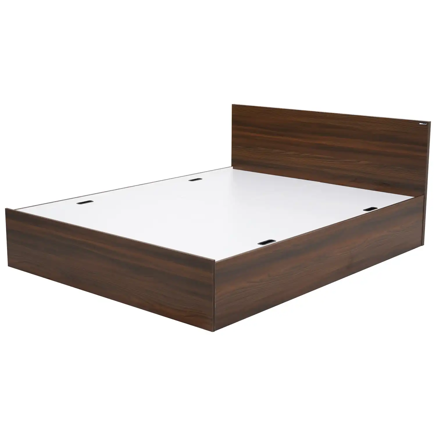Nilkamal Arthur Queen Bed with Storage (Walnut) - Image 3