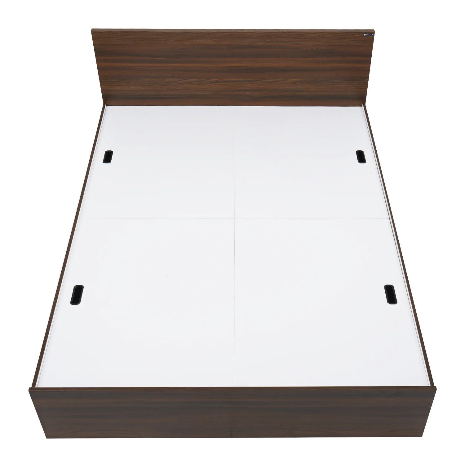 Nilkamal Arthur Queen Bed with Storage (Walnut) - Image 6
