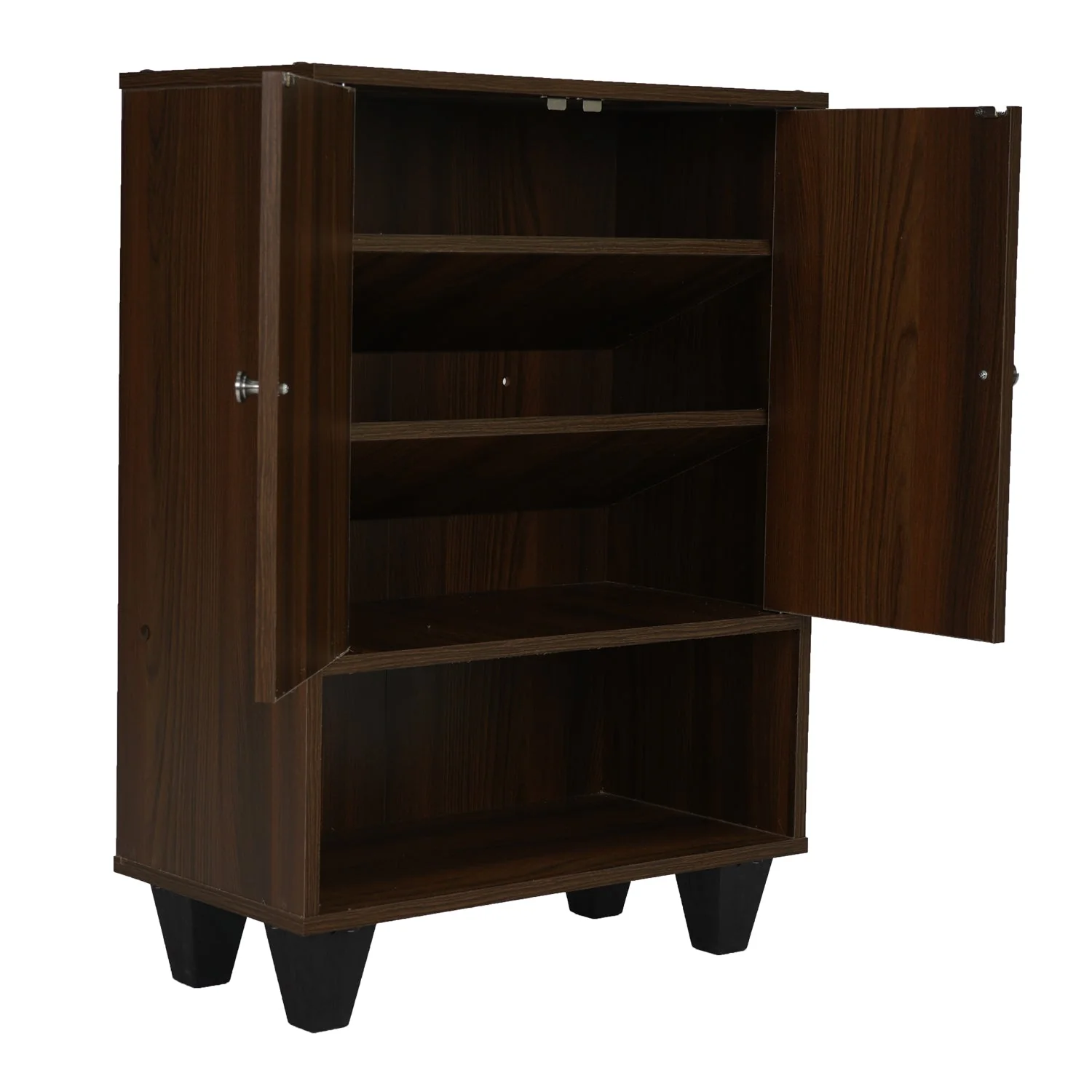 Nilkamal Astero Engineered Wood Shoe Cabinet (Walnut) - Image 6