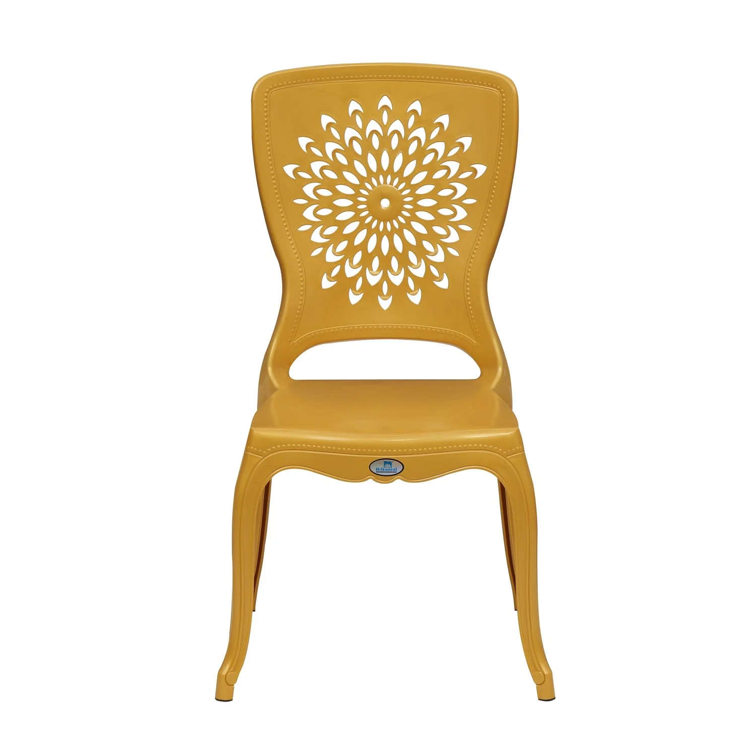 Nilkamal Aura Plastic Chair (Gold) - Image 2