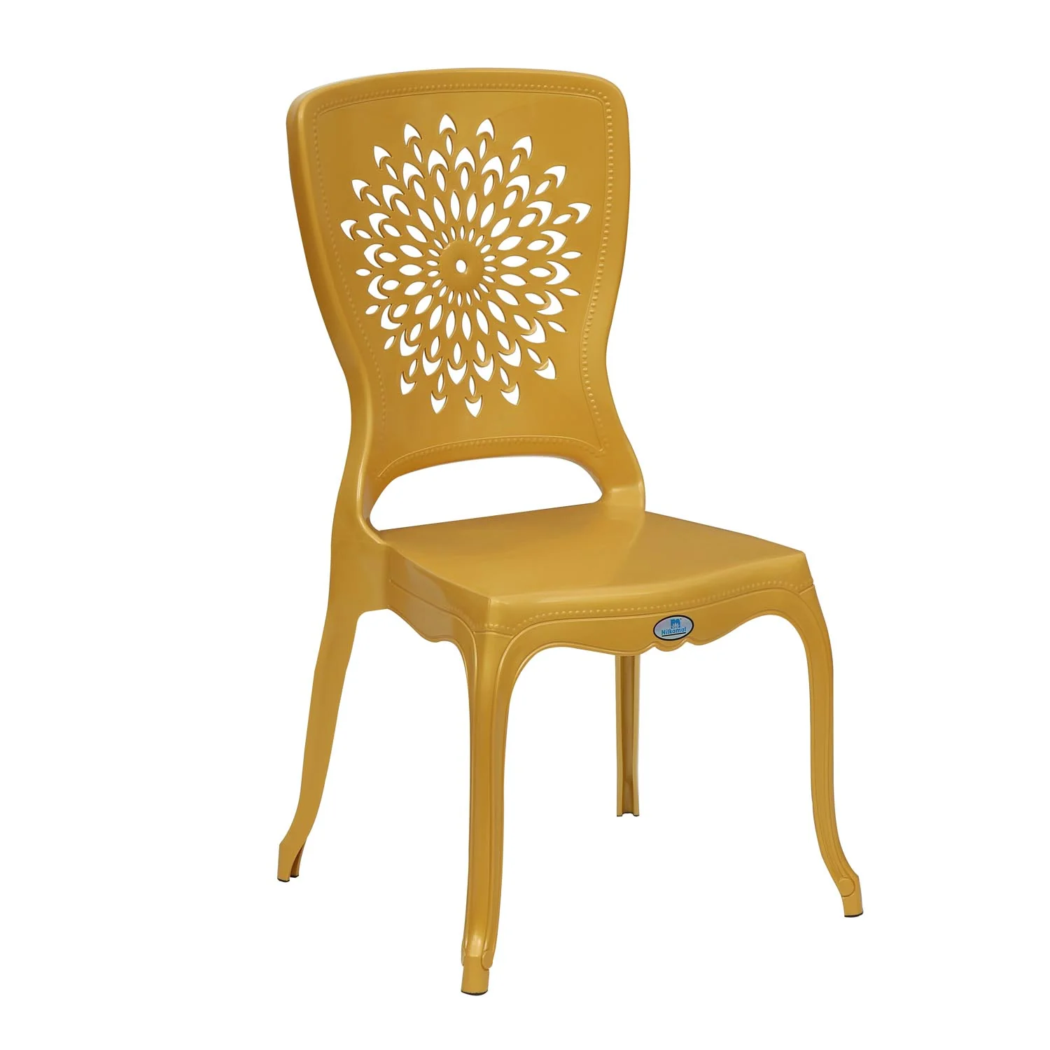 Nilkamal Aura Plastic Chair (Gold) - Image 3