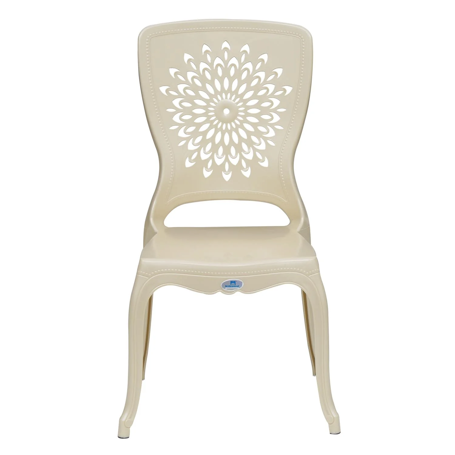 Nilkamal Aura Plastic Chair (Pearl White) - Image 2