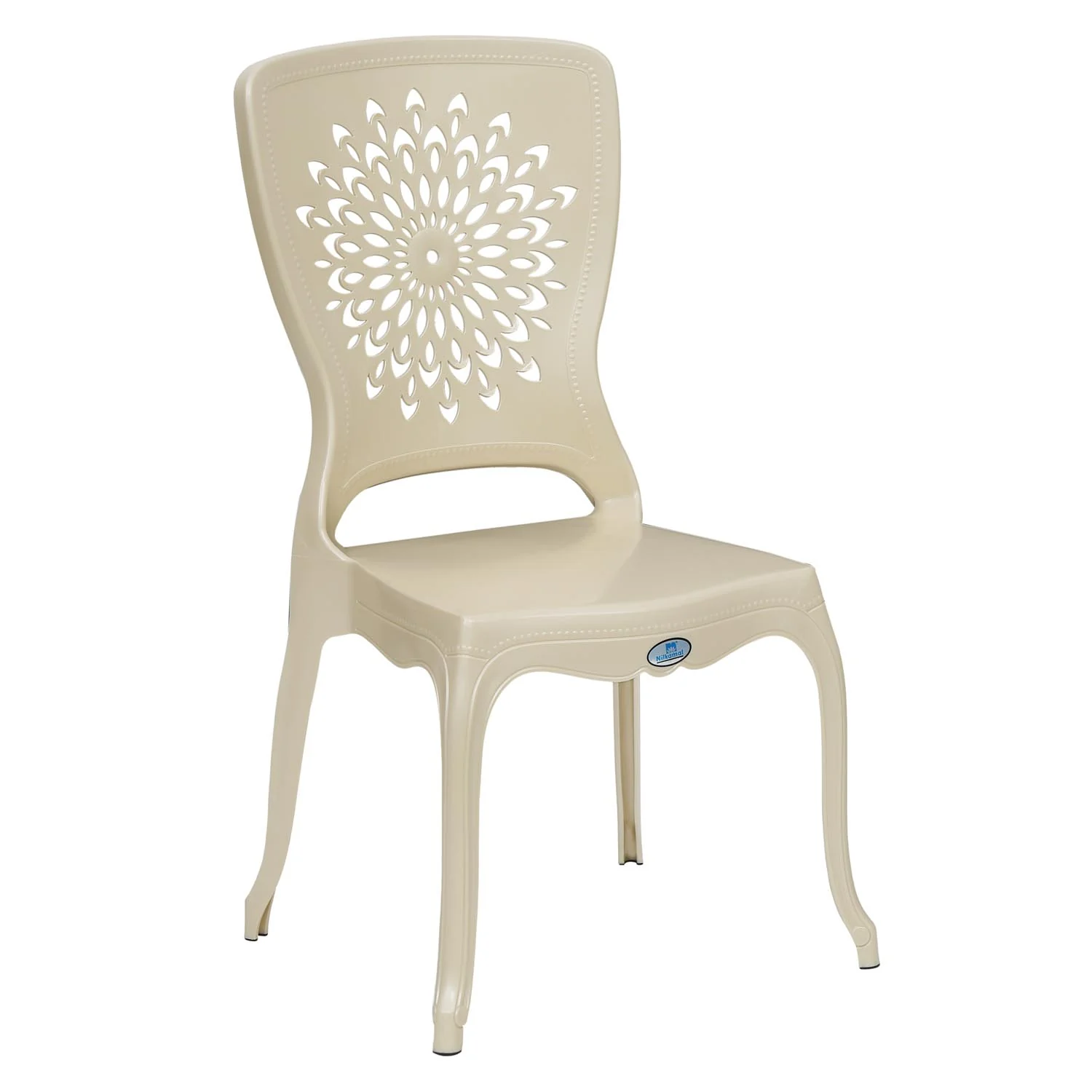 Nilkamal Aura Plastic Chair (Pearl White) - Image 3