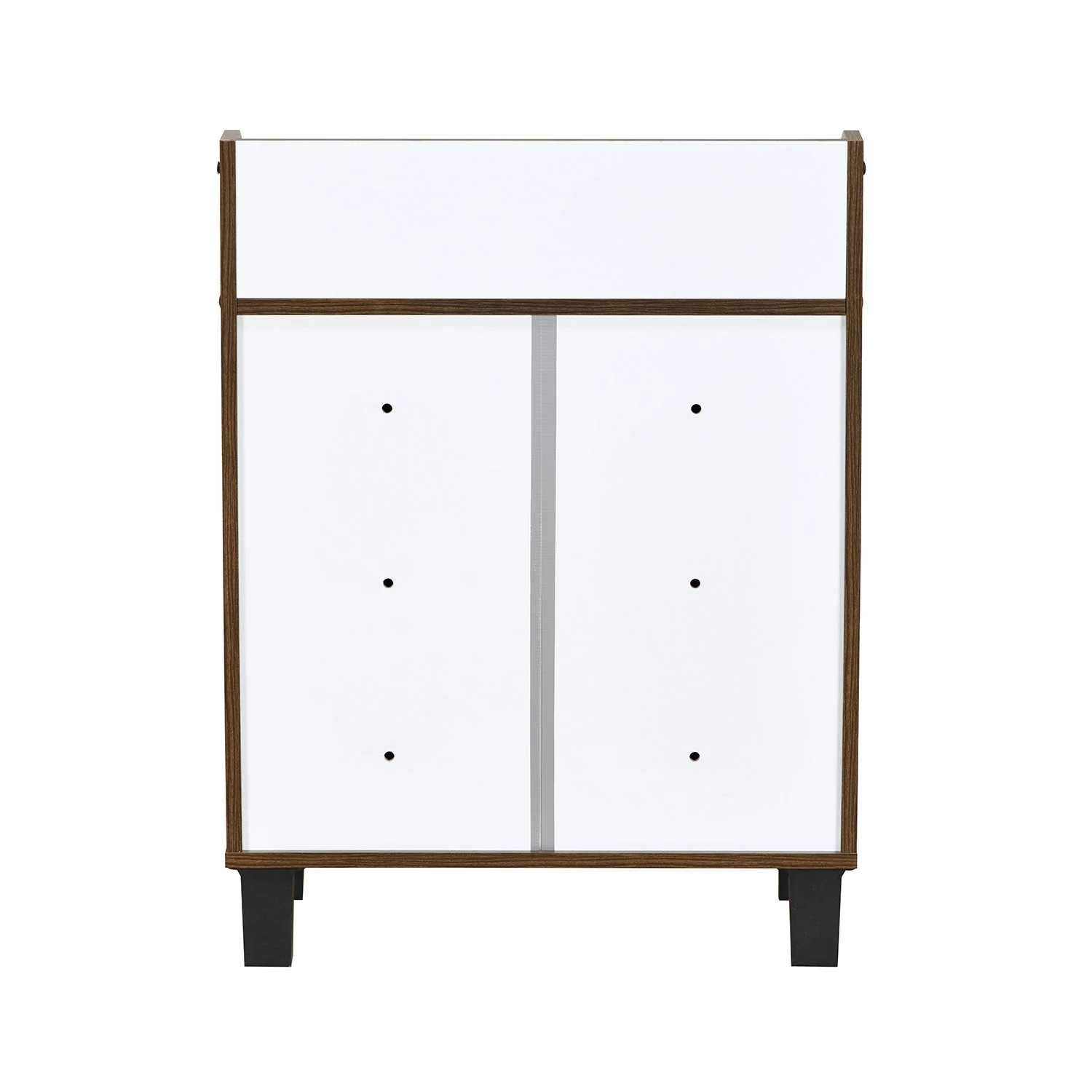 Nilkamal Aze Engineered Wood Shoe Cabinet (Classic Walnut) - Image 7